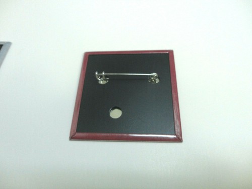 Hearing Impaired Disability Aid pin back Button Square 2" NEW - Picture 8 of 11