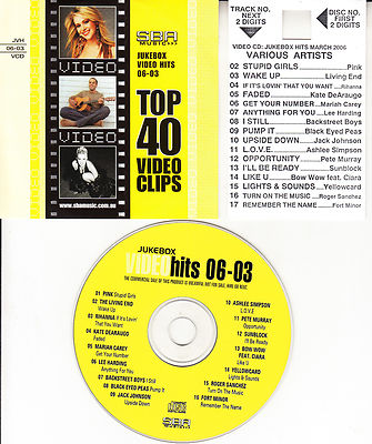 VCD VIDEO CD PINK RIHANNA BLACK EYED PEAS MARIAH CAREY PETE MURRAY LEE HARDING