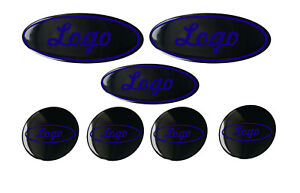 Ford Mondeo Mk3 Gel Insignia superposición Set Completo Negro/Azul