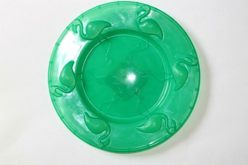 1 piece 9.5" dia. Flamingo Serving Tray - Green, Purple, Pink, Yellow () - Picture 5 of 16