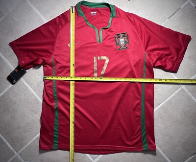 Nike ポルトガル C.ロナウド 17 EURO 2008 シャツ Cristiano Ronaldo #17 Portugal 2008-10 Nike Home Jersey New