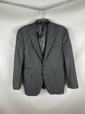 Tagliatore grey wool two button blazer made in Italy