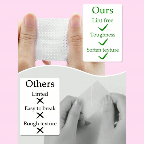 500PCS Lint-Free Nail Wipes – Non-Woven Polish Remover Pads - Picture 44 of 46