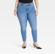   Women's High-Rise Skinny Jeans - Ava  Viv Blue 20