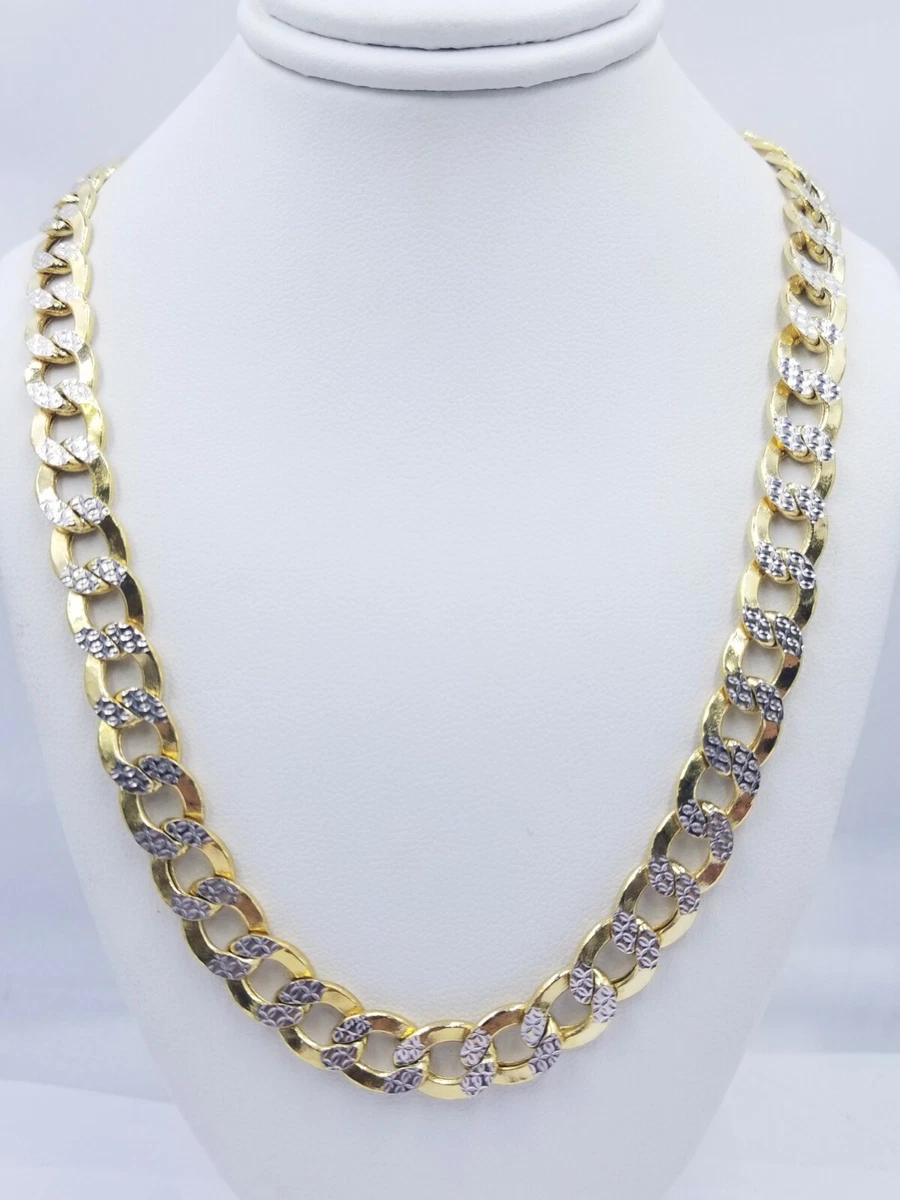 10k gold diamond cut cuban link chain deals