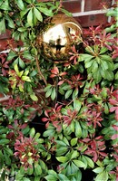 Rosenkugel 15 Cm Edelstahl Gold Poliert Mit Stab 80 Cm