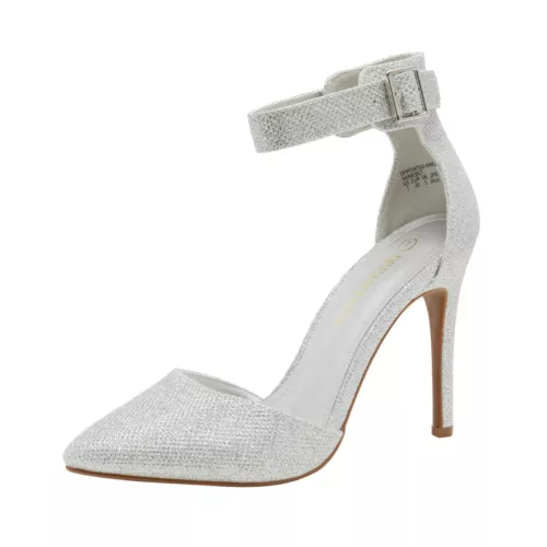Women's Pointed Toe Ankle Strap High Heel Stiletto Wedding Party Pumps Shoes - Picture 27 of 32