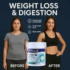 Lose Belly Fat Fast – Probiotic 15B CFUs + Green Tea + ACV – Weight Loss Support