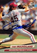 Terry Mulholland autographed Baseball Card (Phillies) 1992 Fleer Ultra #248
