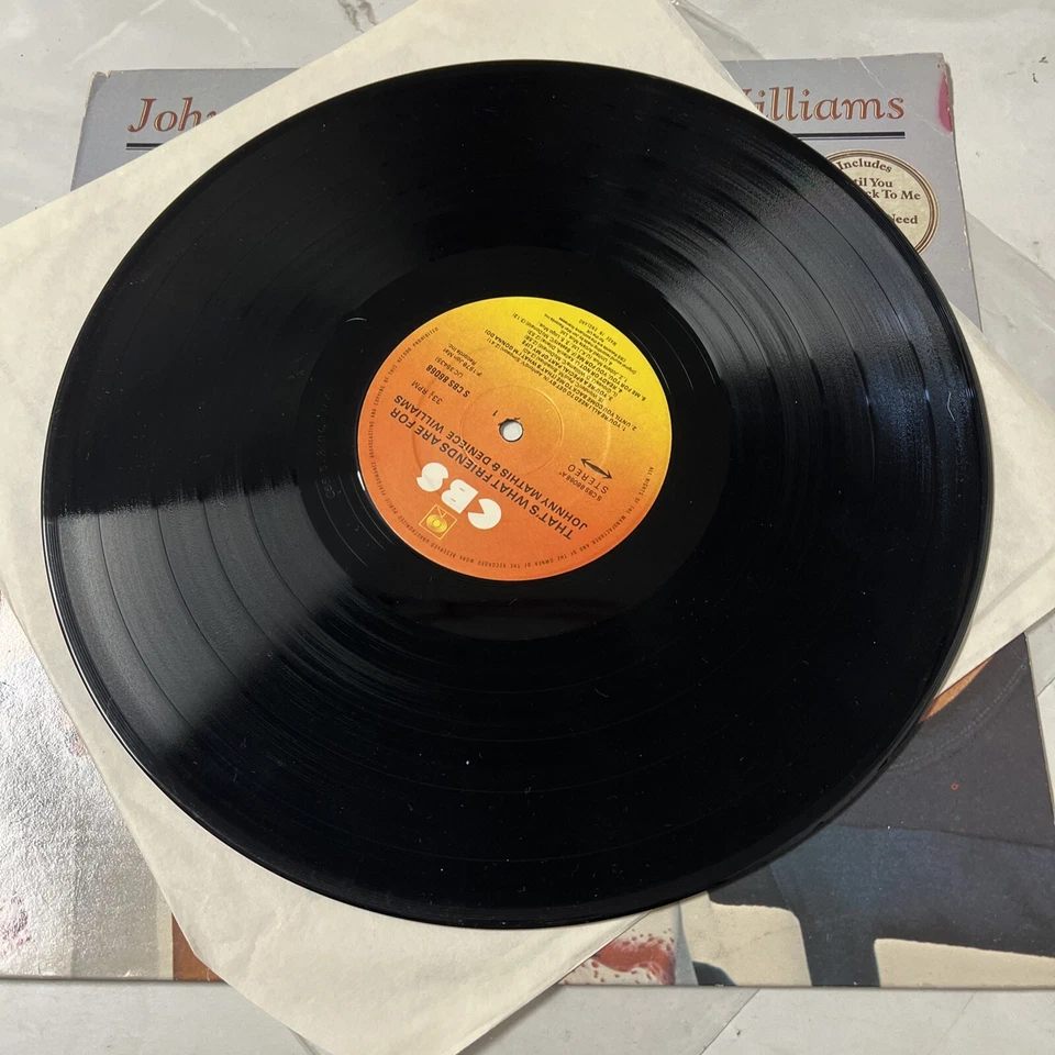 Johnny Mathis That's What Friends Are For UK LP Vinyl Album 1978 86068 CBS 33 EX - Image 3 of 4