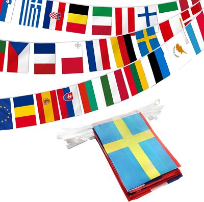 Anley European Union String Flag, 28 European Union Countries Pennant Banner