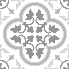 Floorpops Remy Mosaic Self Adhesive Vinyl Floor Tiles Modern Grey White Kitchen