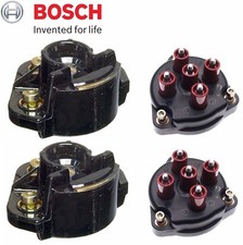 For Mercedes R129 W124 500e Oem Set Of 2 Distributor Cap W 2 Ignition Rotor New