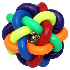 Pettimania Knotenball TPR f&uuml;r Hunde - Robust, flexibles Kauspielzeug, Zahnpflege