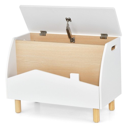 Wooden Toy Box Kids Toy Storage Organizer Chest Bookcase Display - Picture 5 of 10
