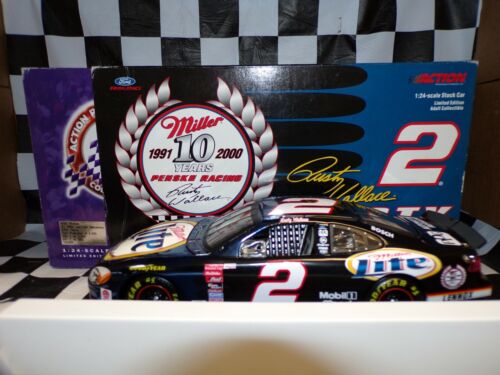 Rusty Wallace #2 Miller Lite/10 Aniversario 2000 Taurus 1:24 Escala Acción - Imagen 2 de 7
