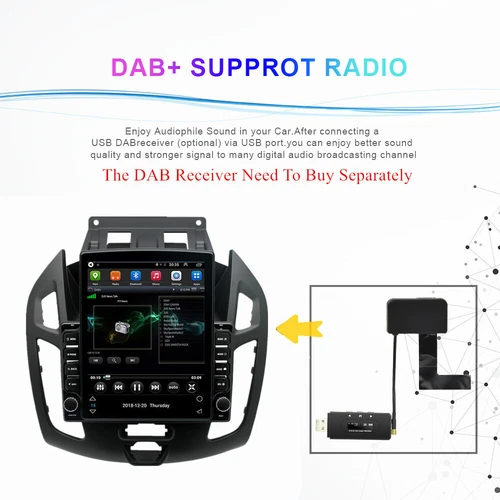 Android 13 GPS Stereo Navi 64G 9.7" For Ford Transit Connect 2014-2018 Car Radio - Bild 15 von 23