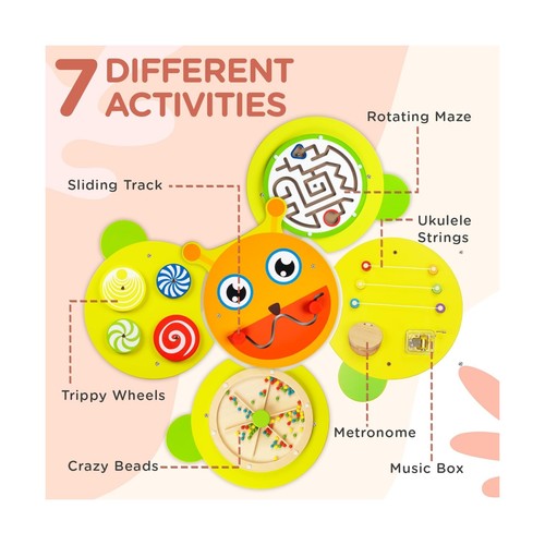 Monläurd® Caterpillar Montessori Busy Board,Sensory Board,Educational - Picture 2 of 7