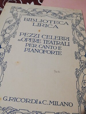 Partitur GESANG und KLAVIER Grün mit Blut Sonne gestrichen DON ALVARO DON CARLO
