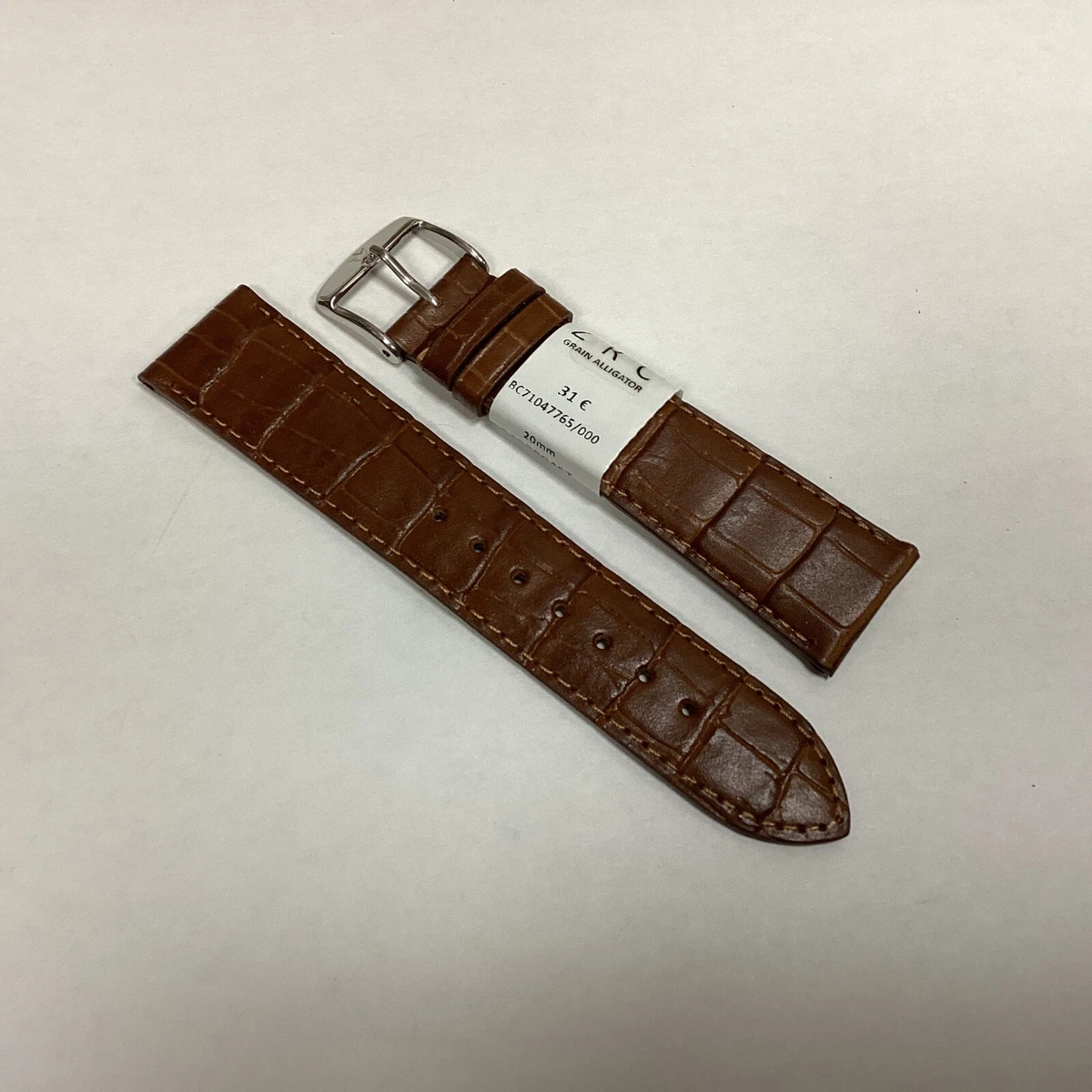 Bracelet montre HIRSCH Duke Marron Miel, cuir de veau italien