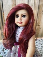 Katie in Auburn Nights Wig Size 11-12  for 18" Branded Dolls