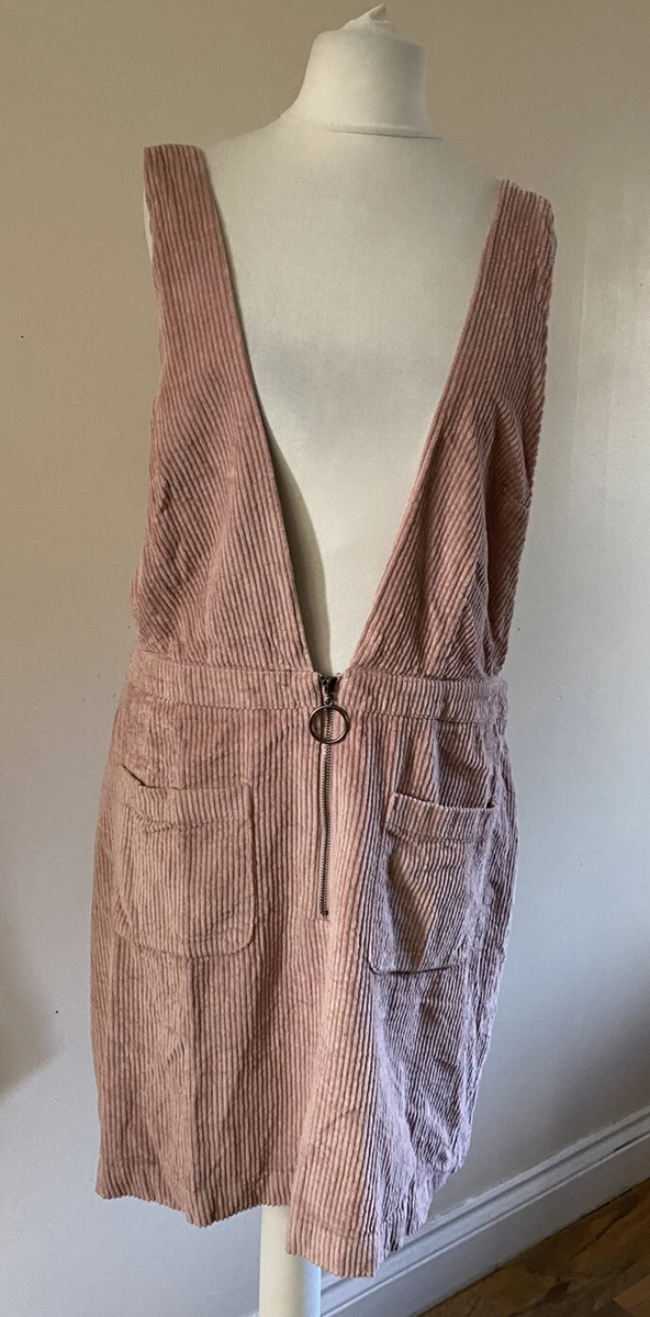 Pink top corduroy pinafore