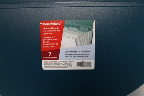 3 Pack 7 Pocket File With 1” Document Case Letter Size Letter Size New - Picture 3 of 6