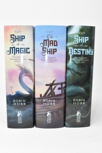 ✎✎SIGNED LIMITED✎✎ Ship of Magic, Mad Ship, Ship of Destiny by Robin Hobb NEW - Picture 7 of 7