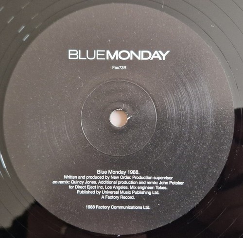 NEW ORDER 12" Blue Monday 1988 2023 REMASTER Beach Buggy Quincy Jones REMIX - Picture 7 of 11