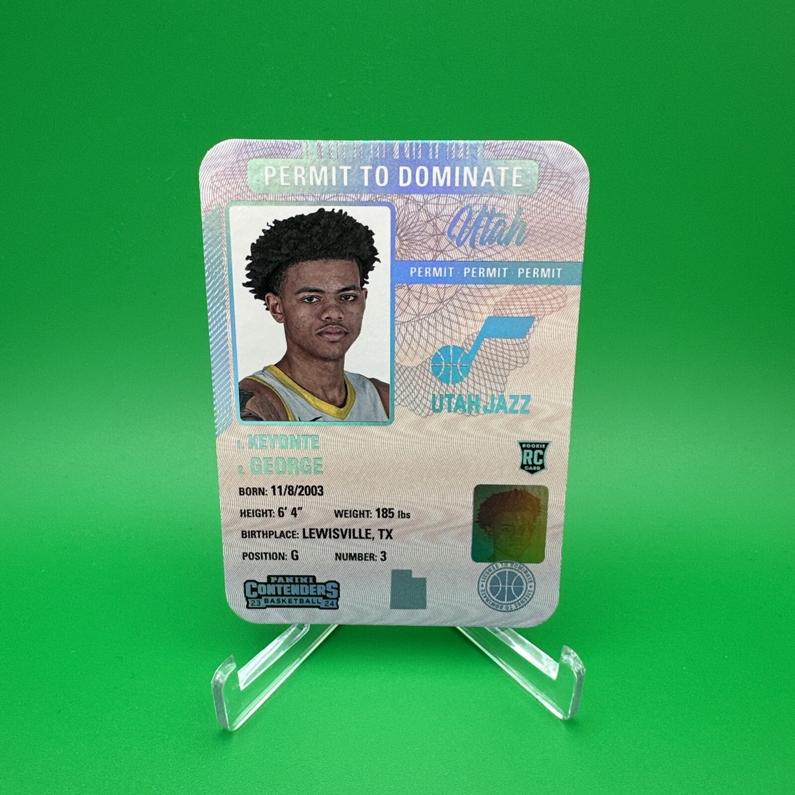 Keyonte George RC 2023-24 Panini Contenders Permit to Dominate CASE HIT SSP  #2