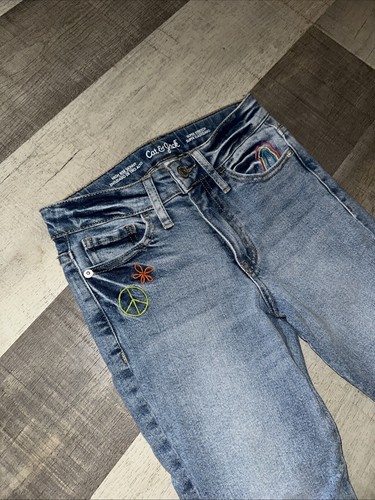 Cat &Jack Girls Size 8 Jeans High Rise Skinny Super Stretch Adjustable Waste - Picture 3 of 6