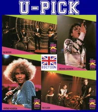 U-PICK 1991 Pro Set SuperStars MusiCards UK Edition (#1-150)