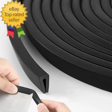 Rubber Edge Trim U Channel Rubber Door Seal Strip Weather Resistance Sheet Metal