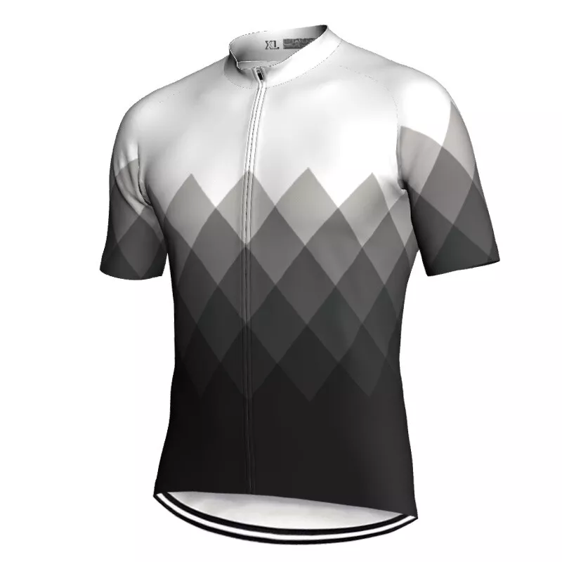 White Black Cycling Jersey Sweater Bicycle Bike Jacket MTB Shirt