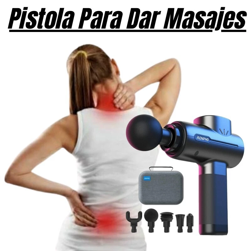Pistola De Masaje Masajeador Electrico Para El Cuerpo Aliviar El Dolor Espalda