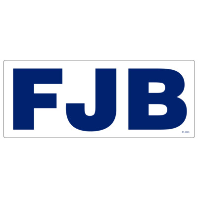 REFLECTIVE FJB Rectangle Sticker PL1063-REF | eBay