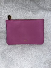 Ipsy December 2023 Glam Bag Make Up Bag Pink Green Sparkle Gold Zipper Charm NW 