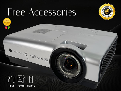 2500 lumens DLP Projector Short-Throw Gaming for Golf Race Flight Simulator