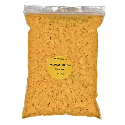 1 LB /16 OZ BEESWAX BEES WAX ORGANIC PASTILLES, YELLOW PURE | eBay