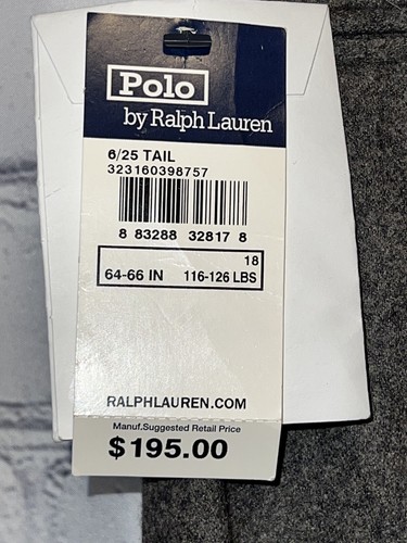 Polo Ralph Lauren Gray Wool Blend Dress Boys Size 18 New - Picture 15 of 18