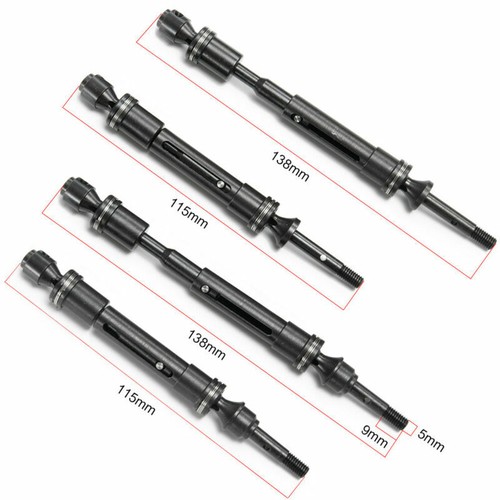 Carbon Steel Front & Rear Drive Shaft CVD Kit For 1:10 RC Car TRAXXAS Slash 4X4 - Picture 2 of 12