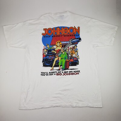 Vintage 1994 Big Johnson Deep Socket Wrenches Shirt Single Stitch