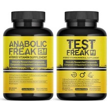 TEST FREAK 120 + ANABOLIC FREAK 96 PHARMA - Crecimiento muscular y fuerza testosterona