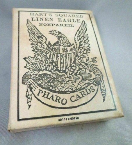 ALTE WEST PHARO KARTEN Poker Spiel Repr 1870 1800er Saloon Armory Bürgerkrieg Hart