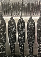 4 International Stainless Deluxe LIBERTY Forks  6 1/2 inches silverware