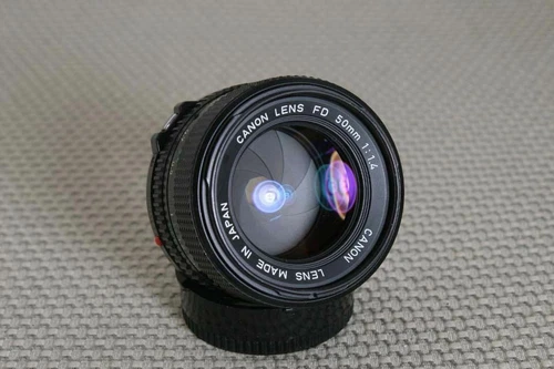 Canon 50mm f/1.4 FD-mount Manual Focus lens, bayonet mount- Very Nice!