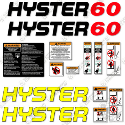 Hyster Fortis 60 Forklift Decal Set - Replacement Stickers For Hyster Forklifts (No Safety Kit) 5 thumbnail image