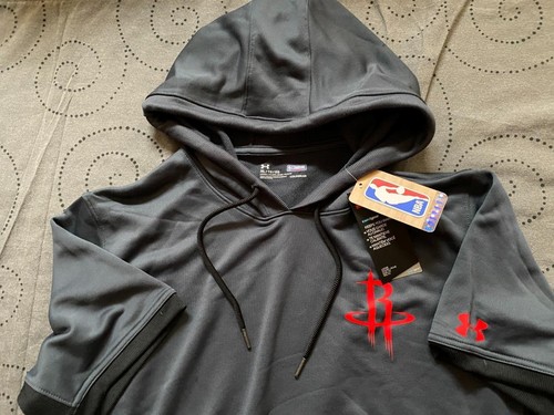 UNDER ARMOUR COMBINE HOUSTON ROCKETS COLDGEAR S/S HOODIE SIZE XL MEN NWT $69.99 - Picture 3 of 4
