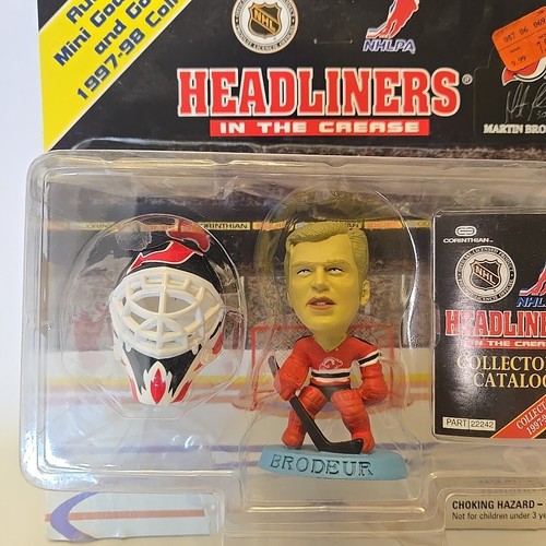 Headliners In The Pliegue Martin Brodeur Mini Portero/Máscara Colección 1997-98 - Imagen 2 de 3