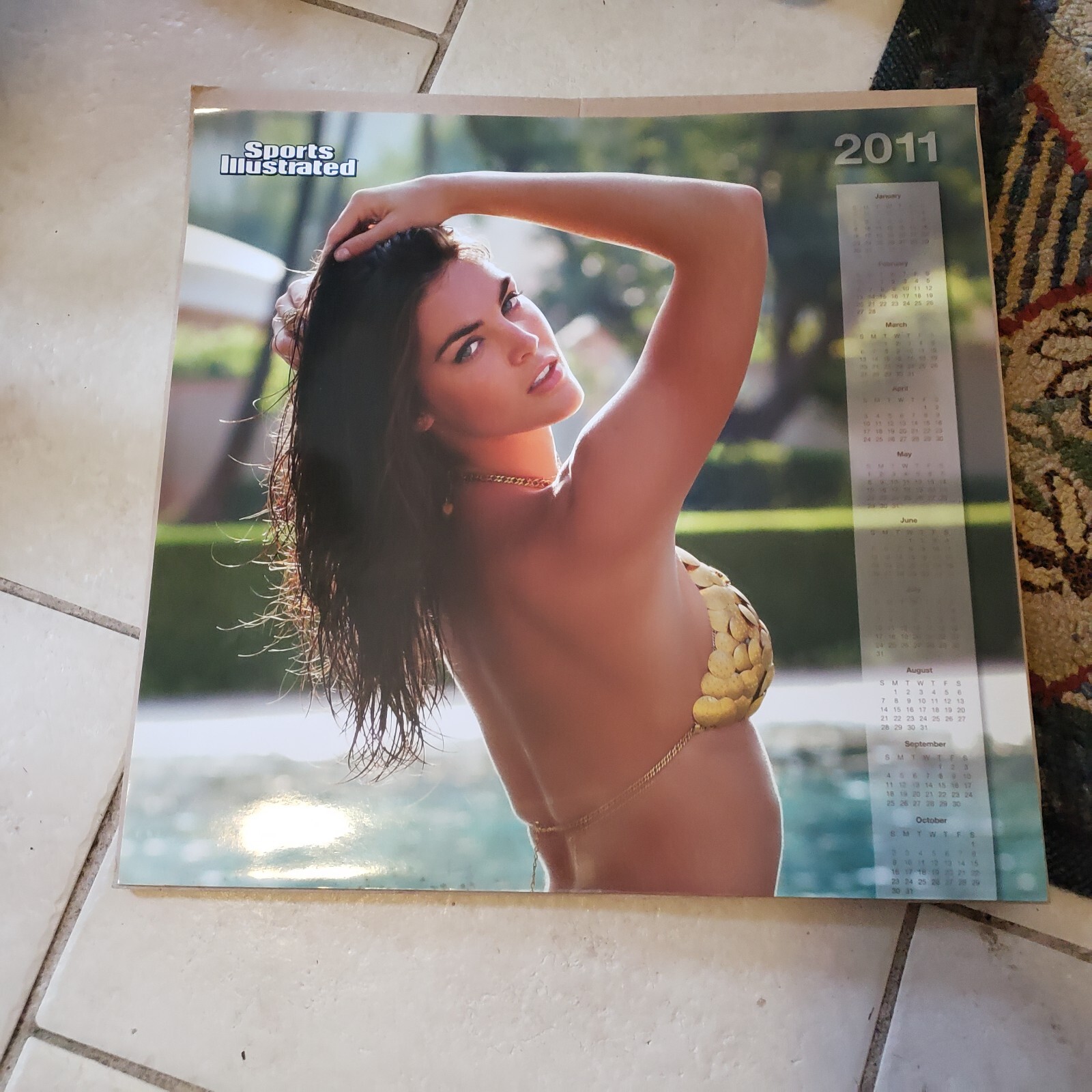 Sports Illustrated Swimsuit Oversized Wall Calendar Hilary Rhoda Poster  2011 | eBay